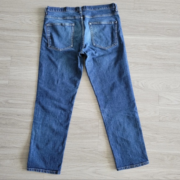 Everlane Men's Medium Wash Blue Denim Straight  Stretch Pants- Size 36 X 29 - Picture 1 of 9